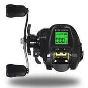 7.2:1 Bite Alarm Digital Fishing Baitcasting Reel Line Counter Depth Position (Left hand)